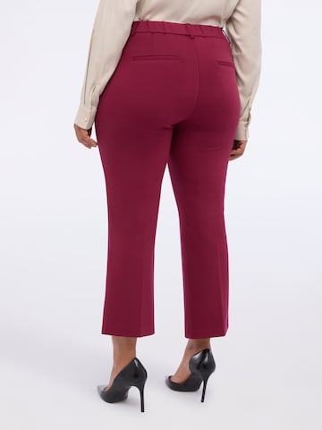 évasé Pantalon Fiorella Rubino en rouge