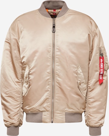 ALPHA INDUSTRIES Between-season jacket in Beige: front