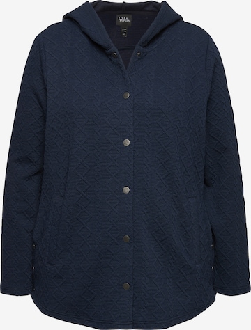 Veste de survêtement Ulla Popken en bleu : devant