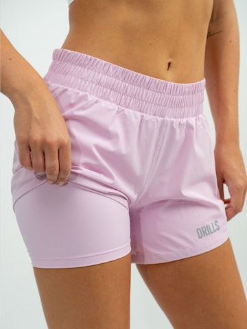 DRILLS Apparel Sporthose 'XFUNCTION 2-in-1 Shorts'‌‌‌‌‌ in Pink