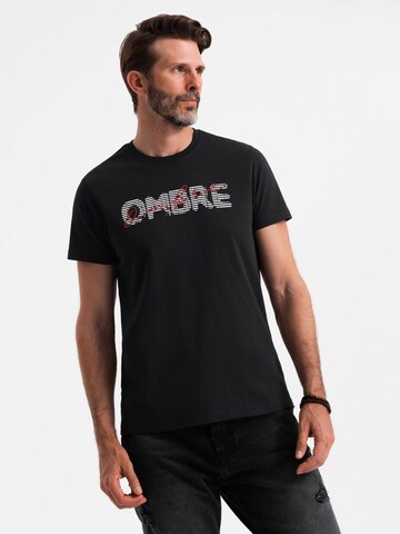 Ombre Shirt in Black: front