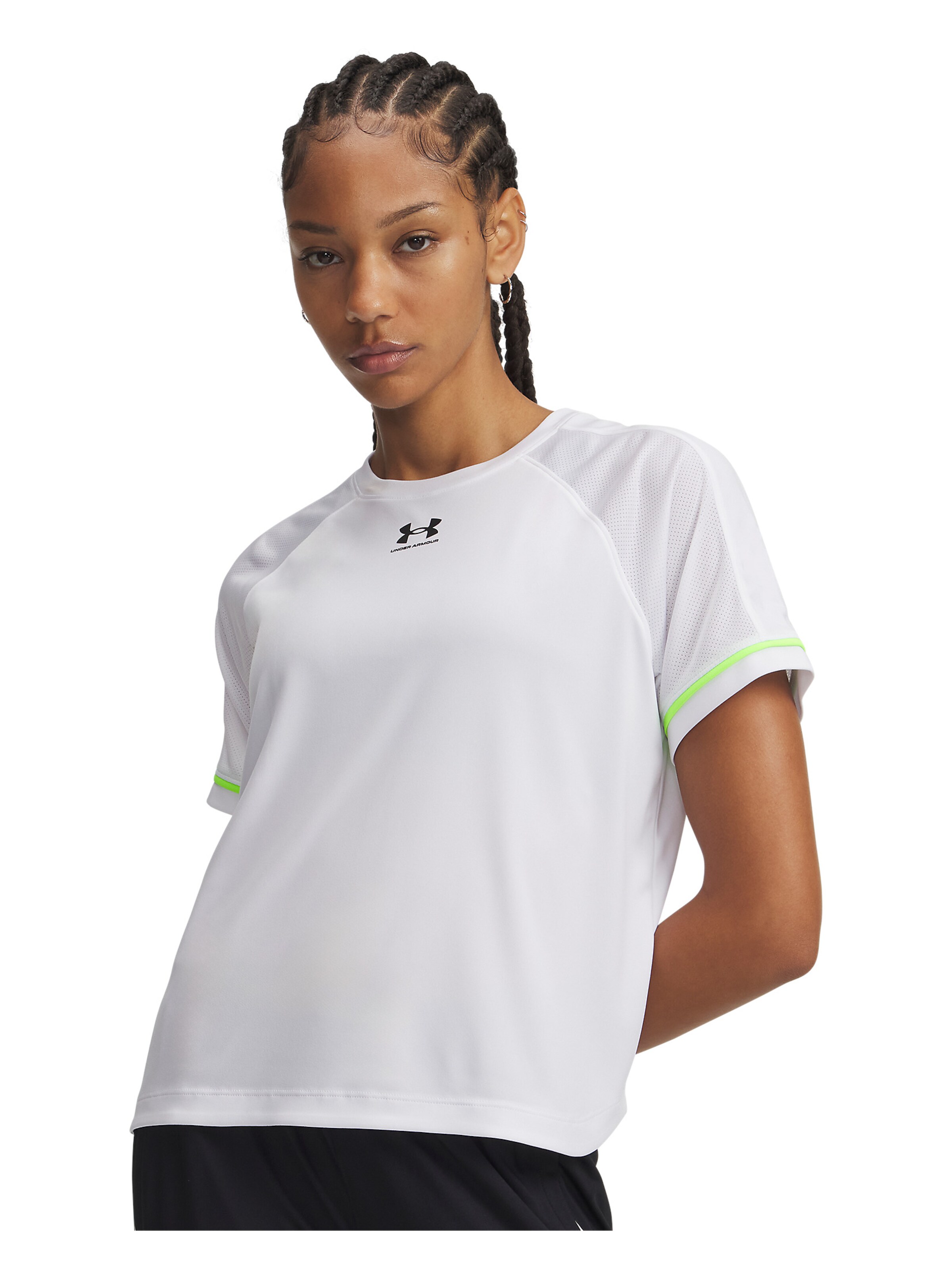 UNDER ARMOUR Functioneel shirt 'Challenger Boxy' in Wit: voorkant