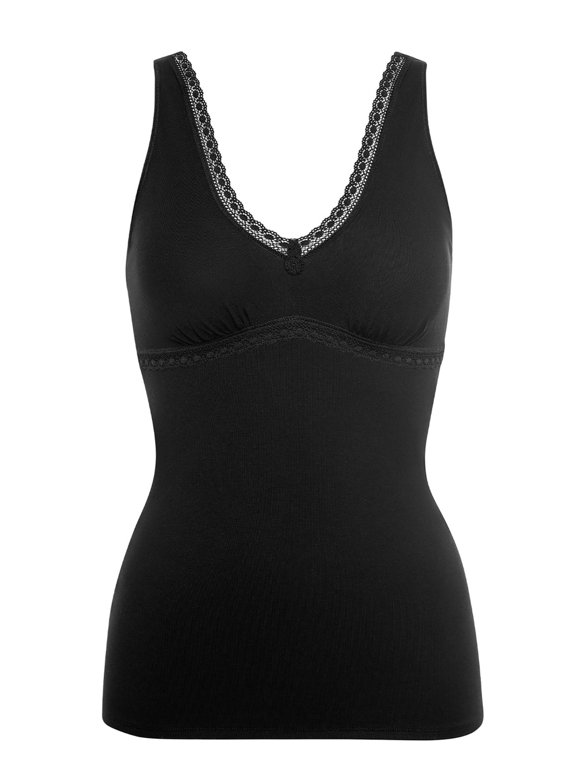 Lisca Undershirt 'Ines' in Black: front