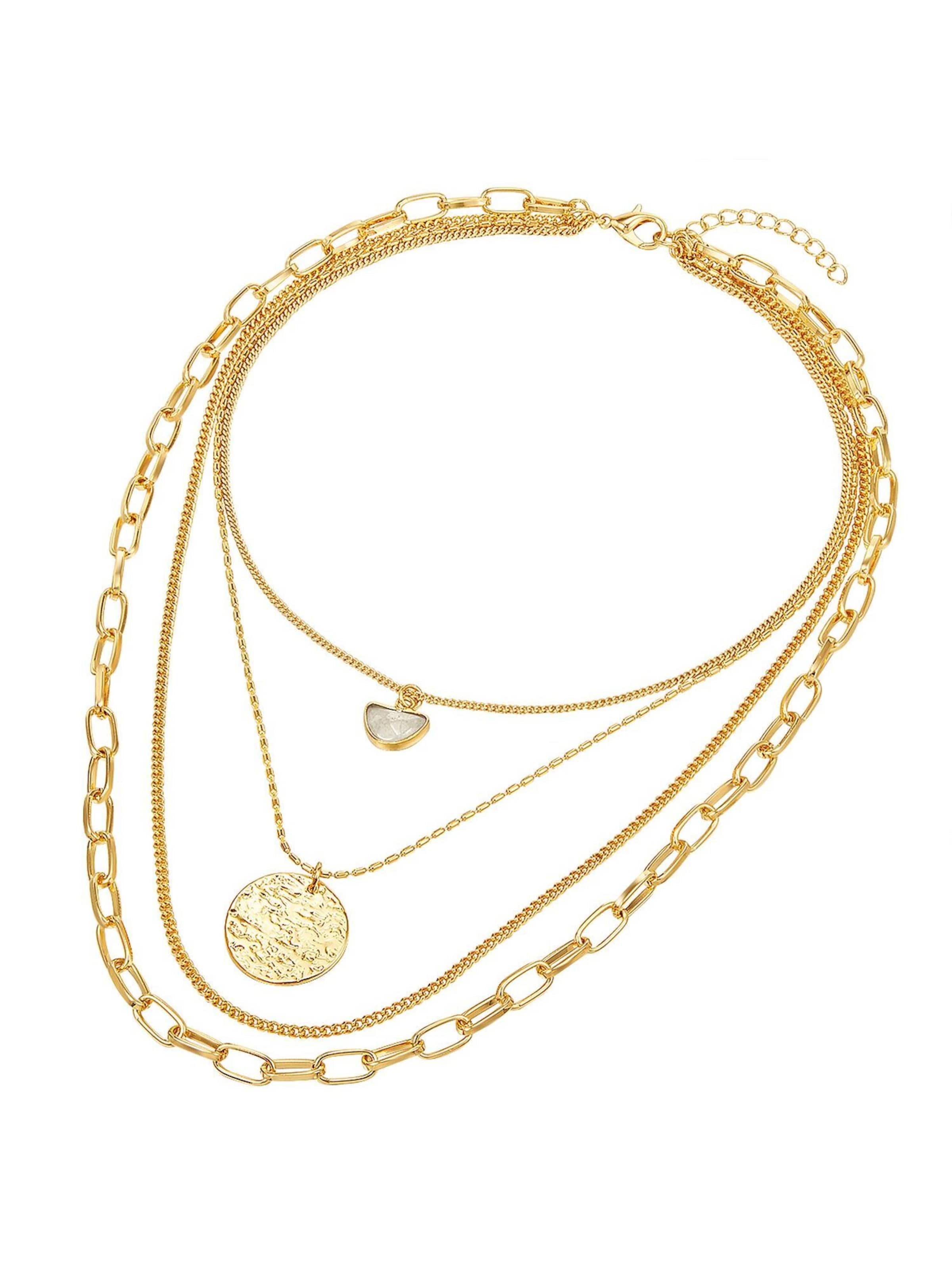 Lulu & Jane Necklace in Gold: front