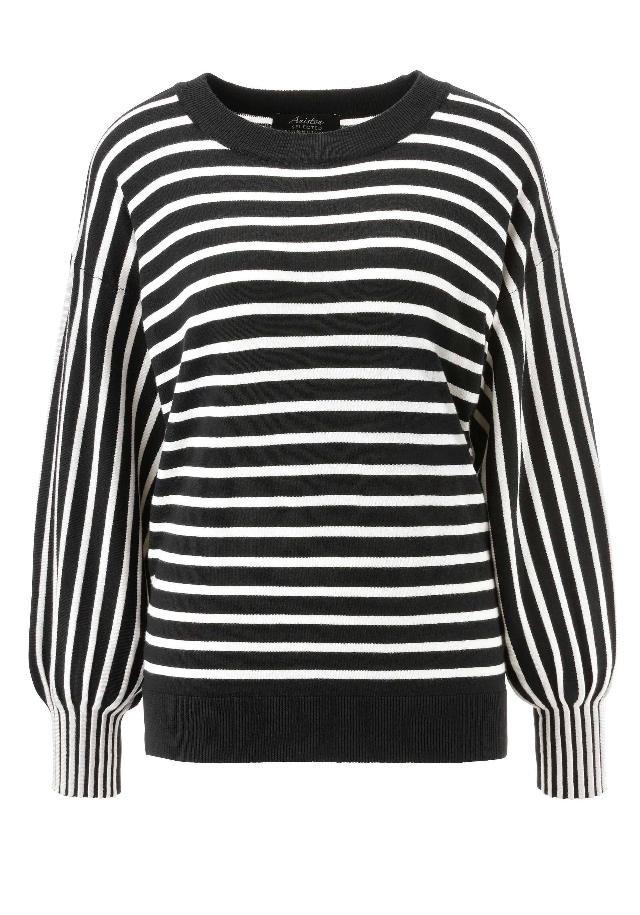Aniston SELECTED Sweater in Black: front