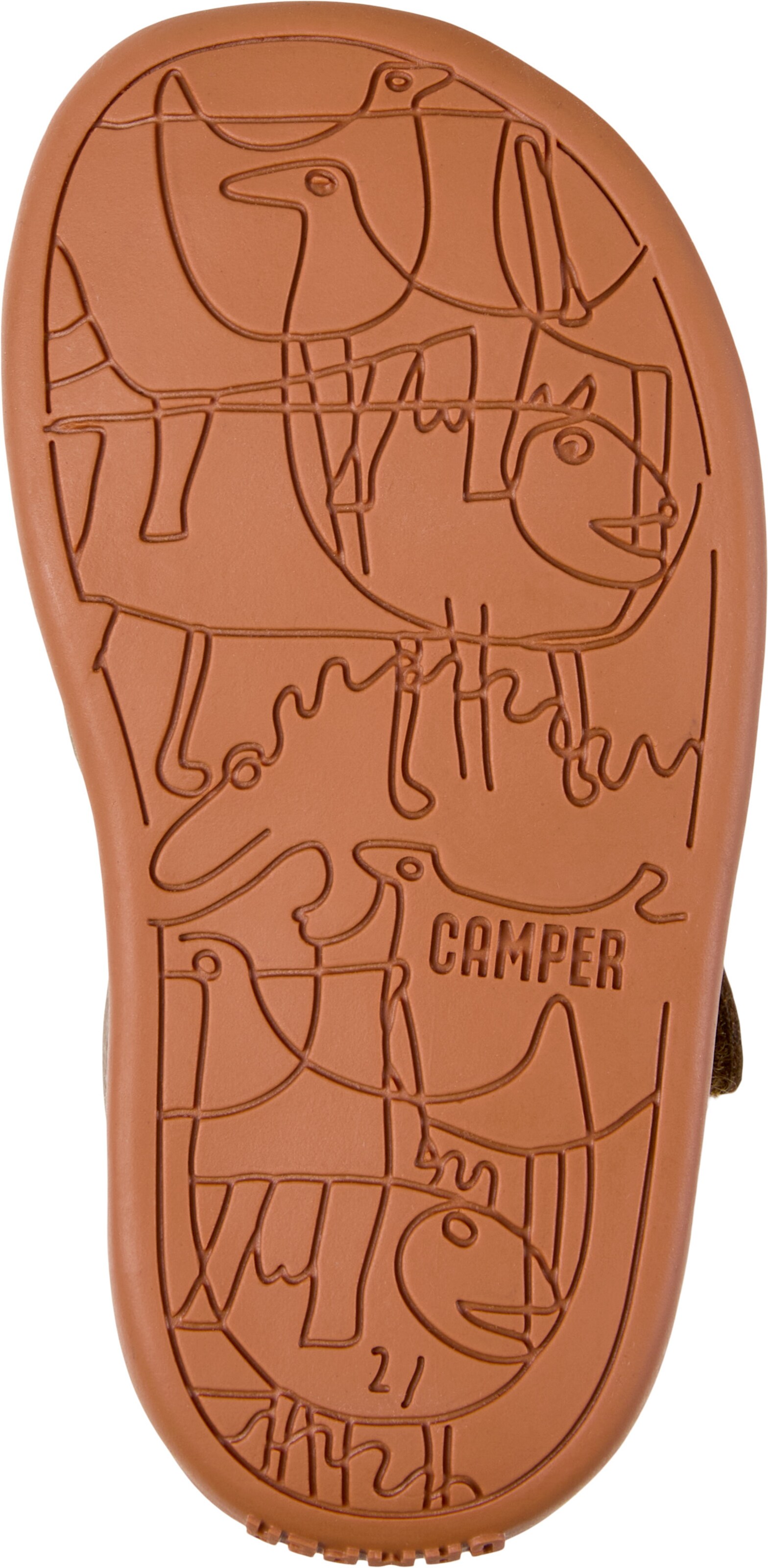 CAMPER Open schoenen 'Bicho' in Bruin