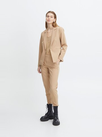 ICHI - Slimfit Blazer 'Lexi' en beige