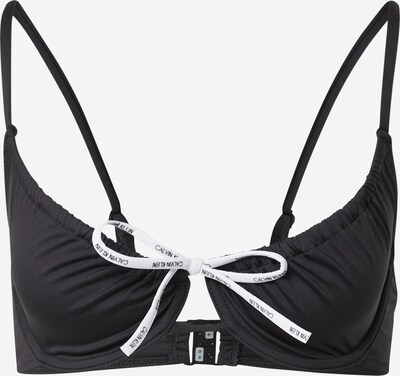 Calvin Klein Swimwear Bikinitop in schwarz / weiß, Produktansicht