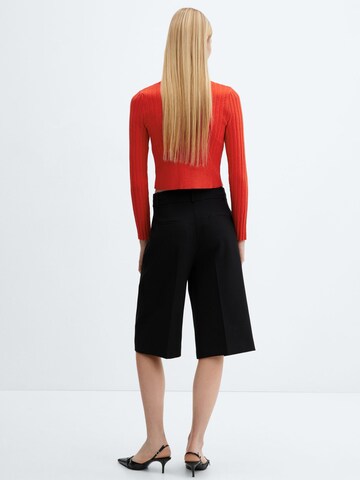 MANGO Gebreid vest 'Teriyaki' in Rood