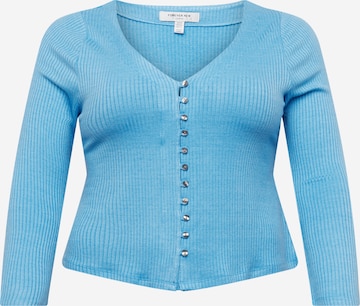 Cardigan 'Brittany' Forever New Curve en bleu : devant