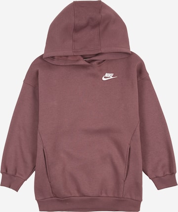 ruda Nike Sportswear Megztinis be užsegimo 'CLUB FLC': priekis