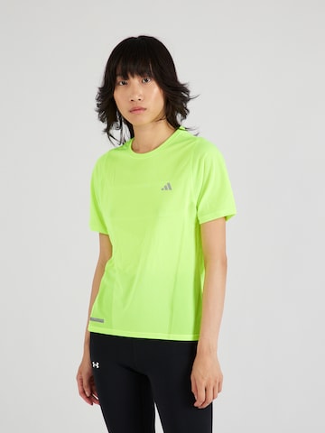 T-shirt fonctionnel 'Ultimate ' ADIDAS PERFORMANCE en vert : devant