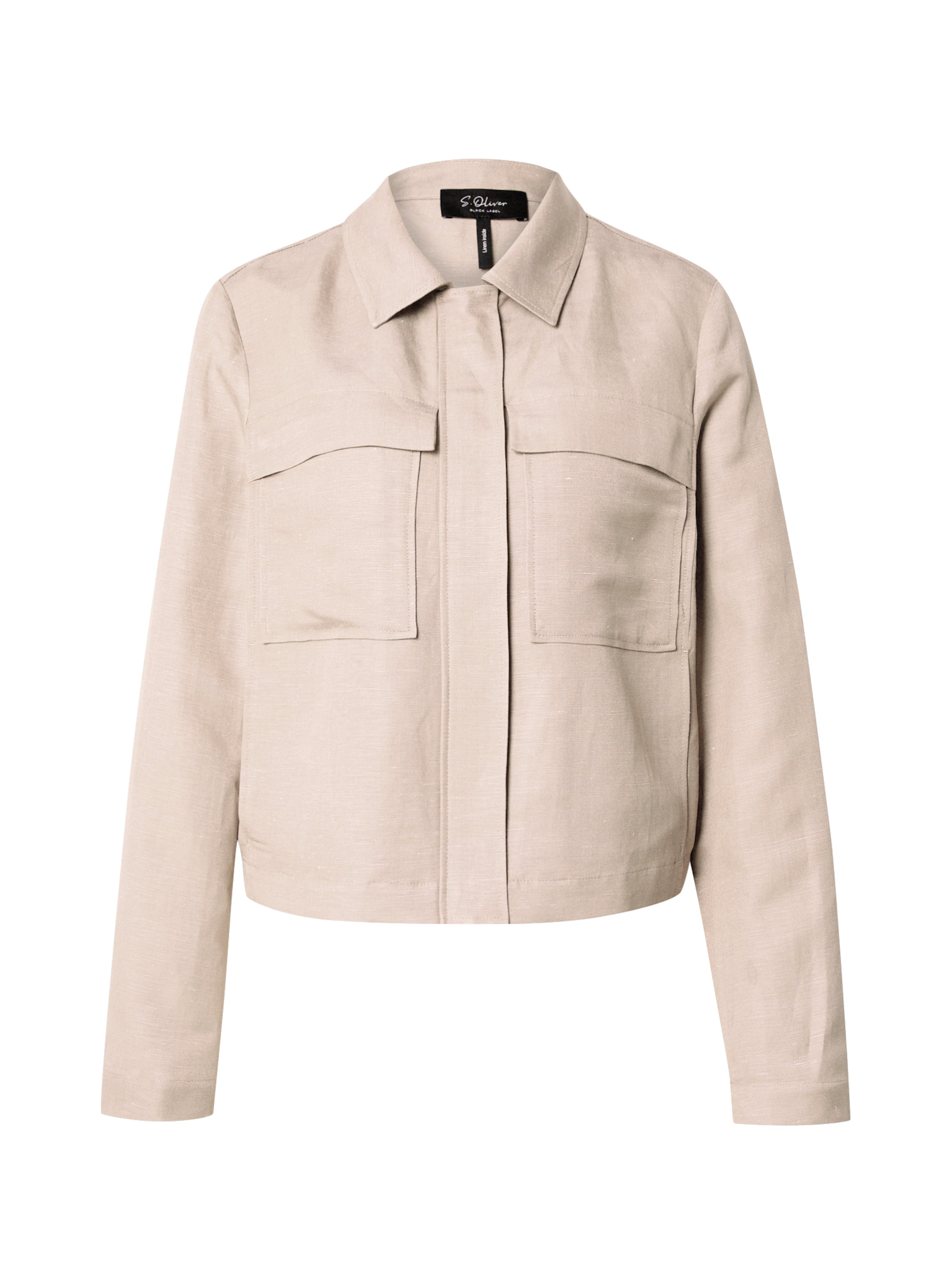 s.Oliver BLACK LABEL Přechodná bunda – hnědá: přední strana