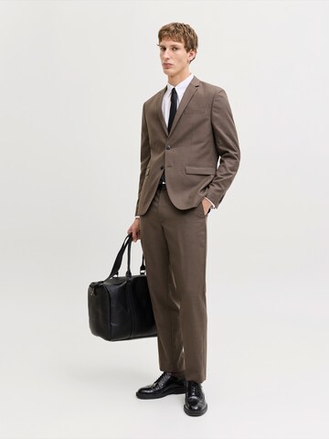 JACK & JONES Regular Бизнес сако 'JPRSOLARIS' в кафяво