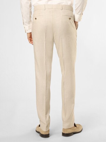 CARL GROSS Regular Pleated Pants 'Shiver' in Beige