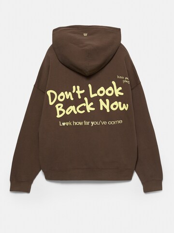 Pull&Bear Sweatshirt 'PACIFIC' in Braun