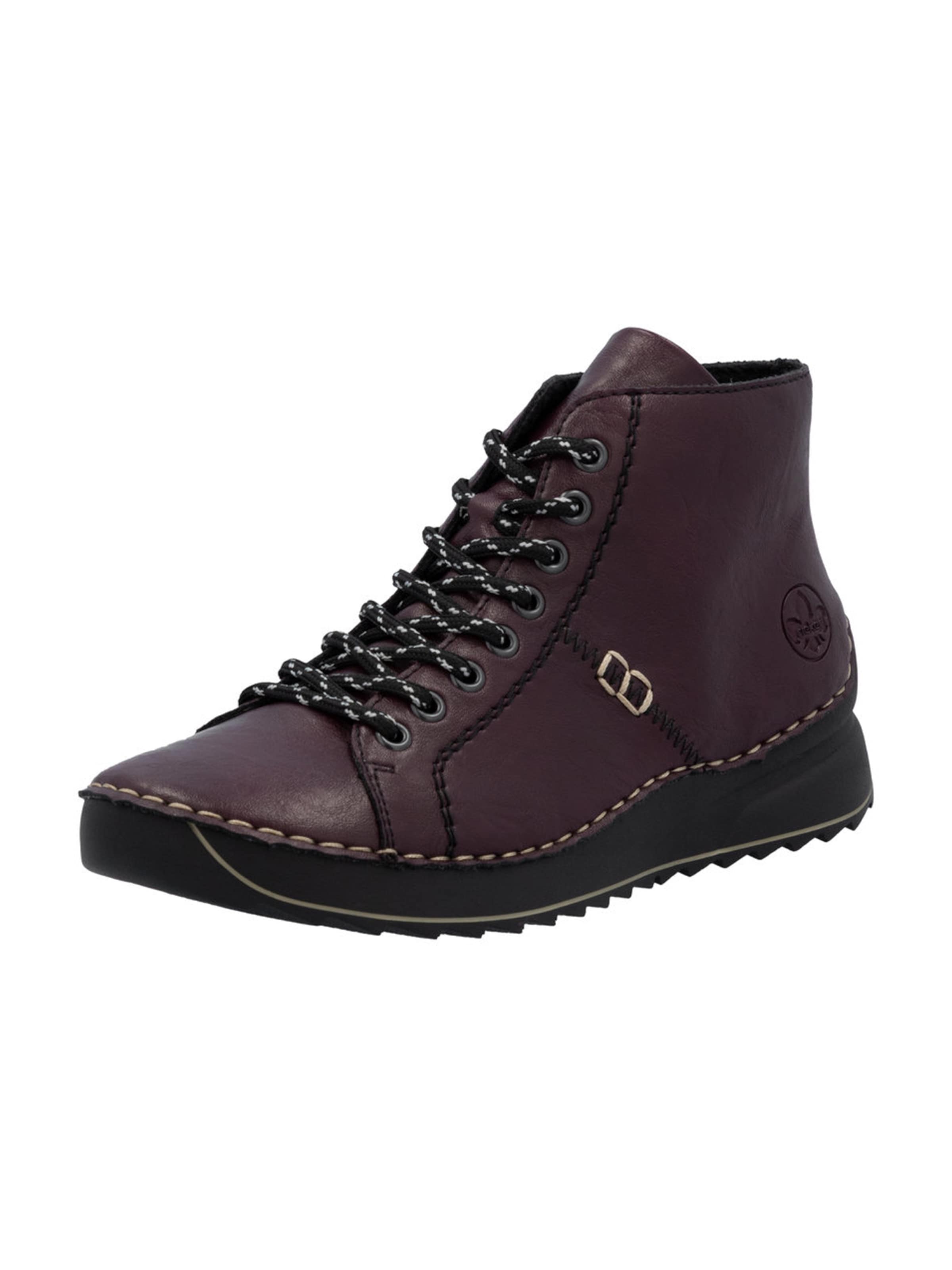 Rieker Ниски ботуши с връзки в червено: отпред