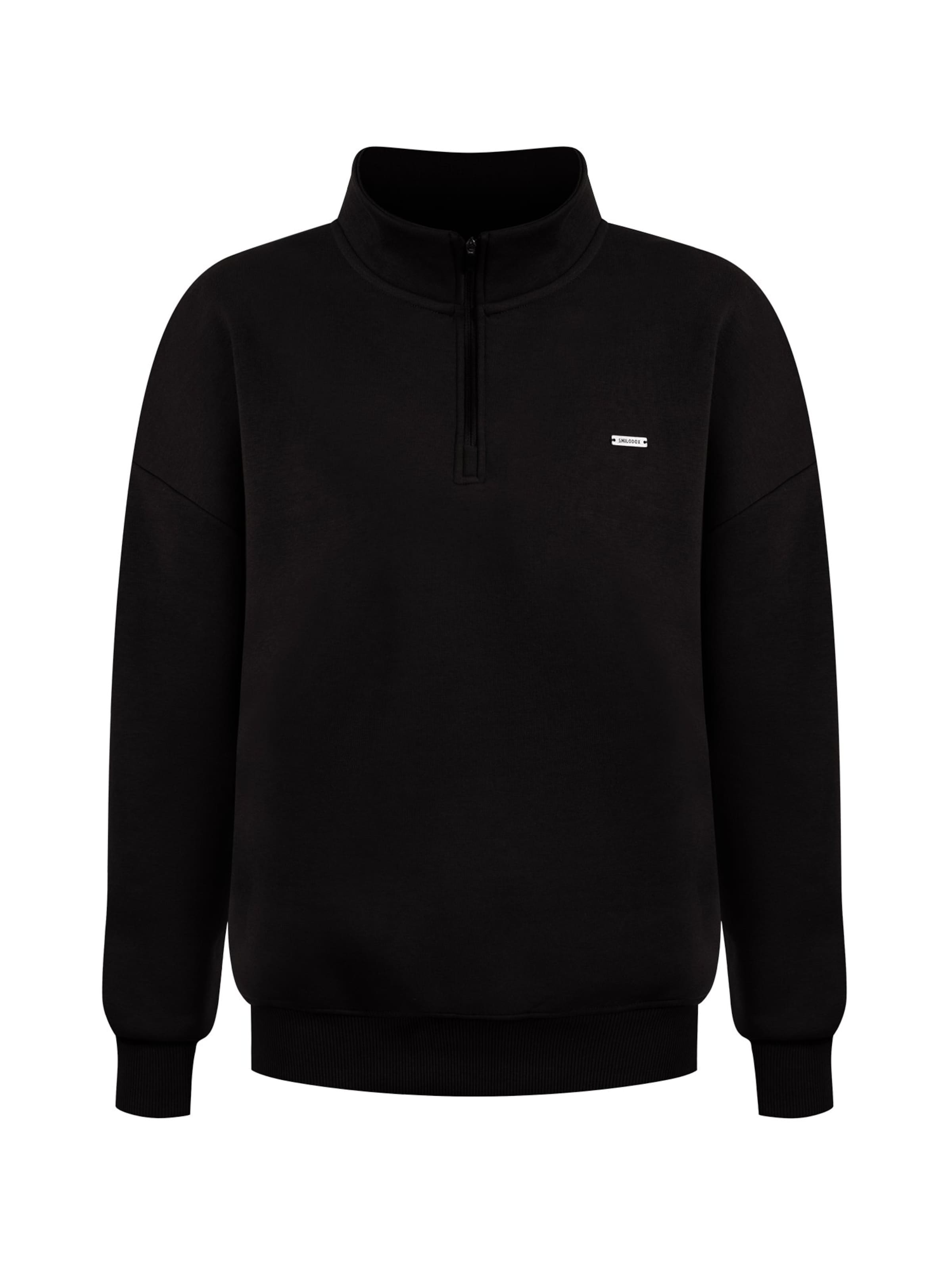Smilodox Sweat jacket 'Jago' in Black: front