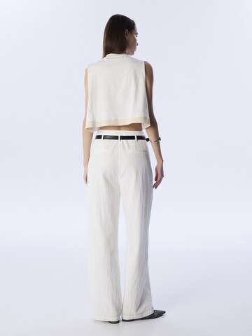 Twist Wide leg Broek in Beige
