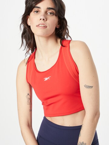 Reebok - Top desportivo em vermelho