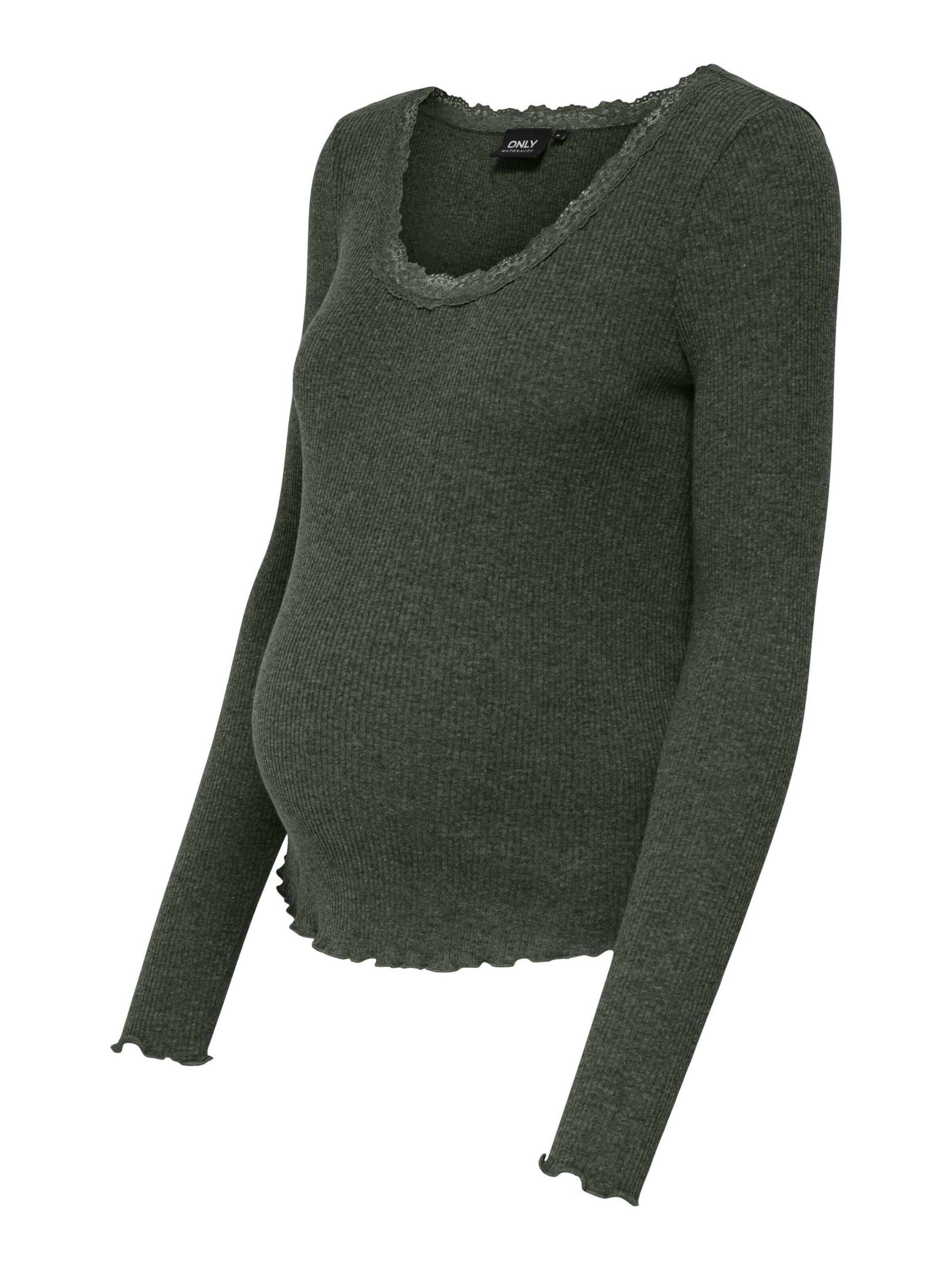 Only Maternity Shirt 'Xena' in Groen