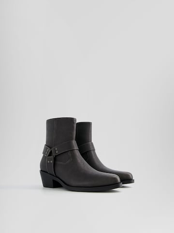 Bottes de cowboy Bershka en noir