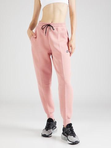 Effilé Pantalon Nike Sportswear en rose : devant