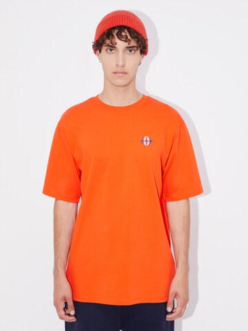 T-Shirt 'Jim' LeGer by Lena Gercke en orange : devant