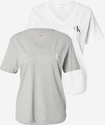 Tricou de la Calvin Klein Jeans pe gri: față