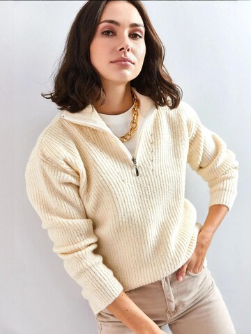 Pull-over 'Pullover' Bianco Lucci en beige