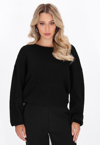 faina Svetr – černá: přední strana