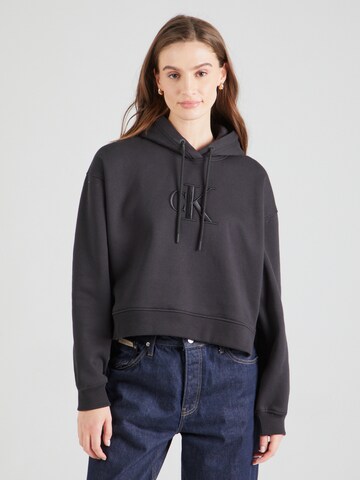 Calvin Klein Jeans Sweatshirt in Black: front