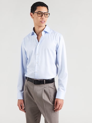 ETON Slim fit Overhemd in Blauw: voorkant