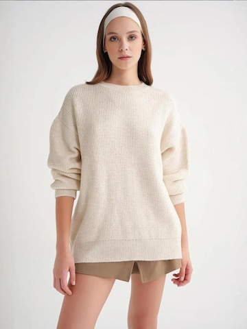Pull-over MixRay en blanc : devant