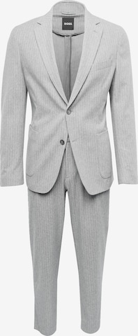 BOSS Black - Slimfit Traje 'Hanry' en gris: frente