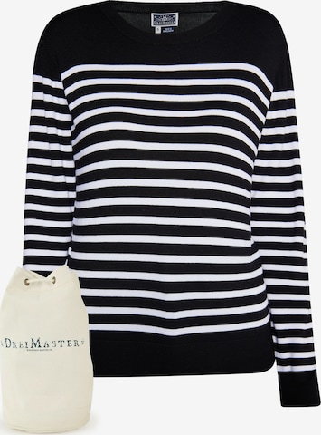 Pull-over DreiMaster Maritim en noir : devant