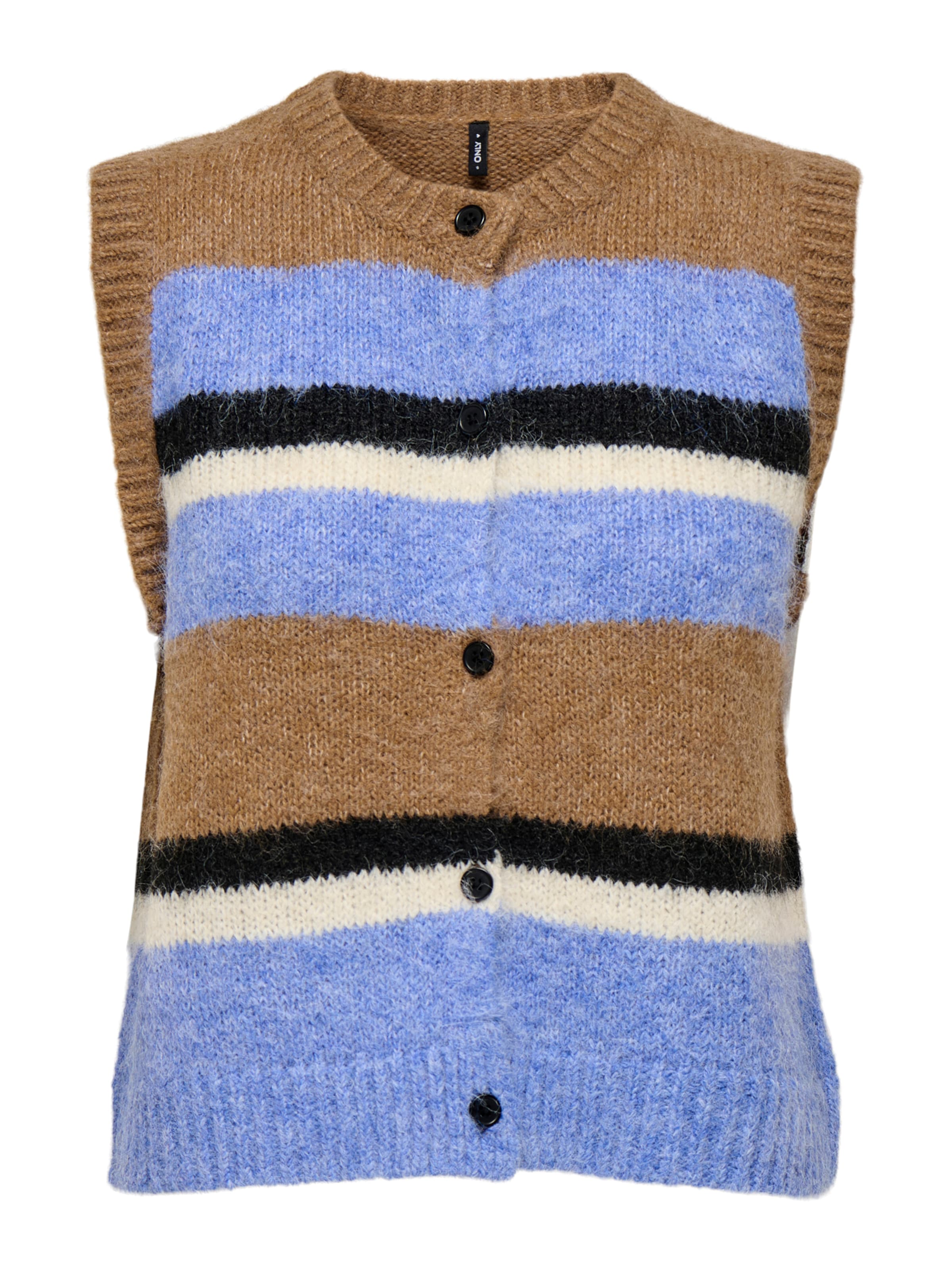 Vestă tricotată 'ONLKALLIE' de la ONLY pe maro: față