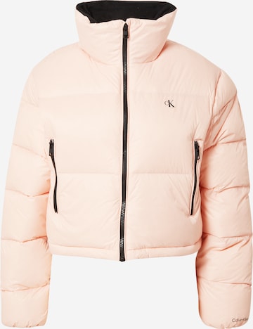 Veste mi-saison Calvin Klein Jeans en rose : devant