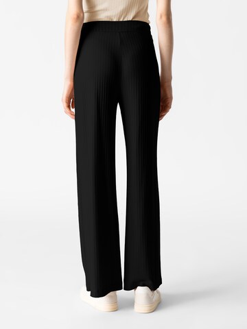 Les Lunes Wide Leg Hose 'Michelle' in Schwarz