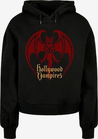 Merchcode Sweatshirt 'Hollywood Vampires - Bat' in Zwart: voorkant