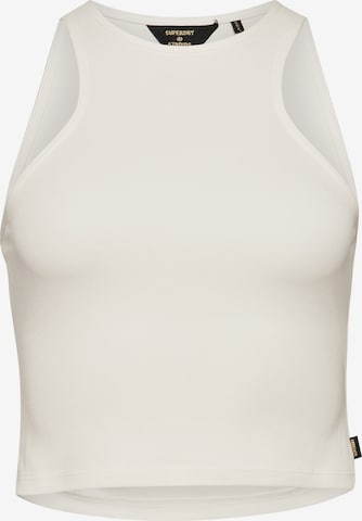 Superdry Top 'Racer' in White: front