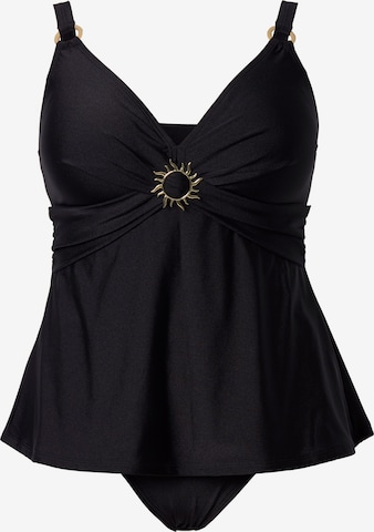 Ulla Popken Uimapuku värissä musta: etupuoli