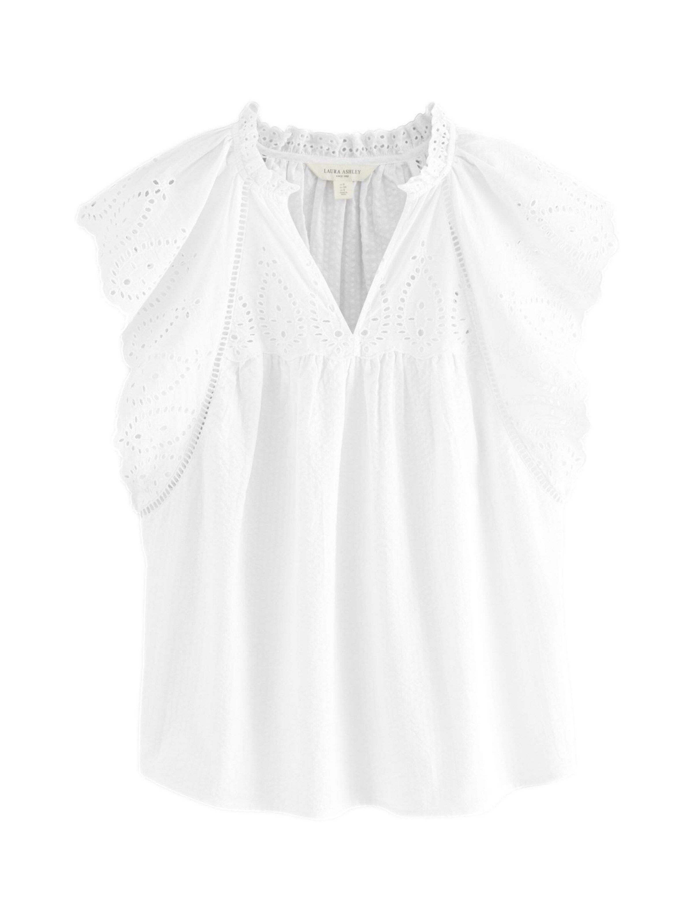 Chemisier LAURA ASHLEY en blanc : devant
