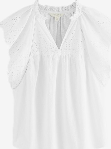 Chemisier LAURA ASHLEY en blanc : devant