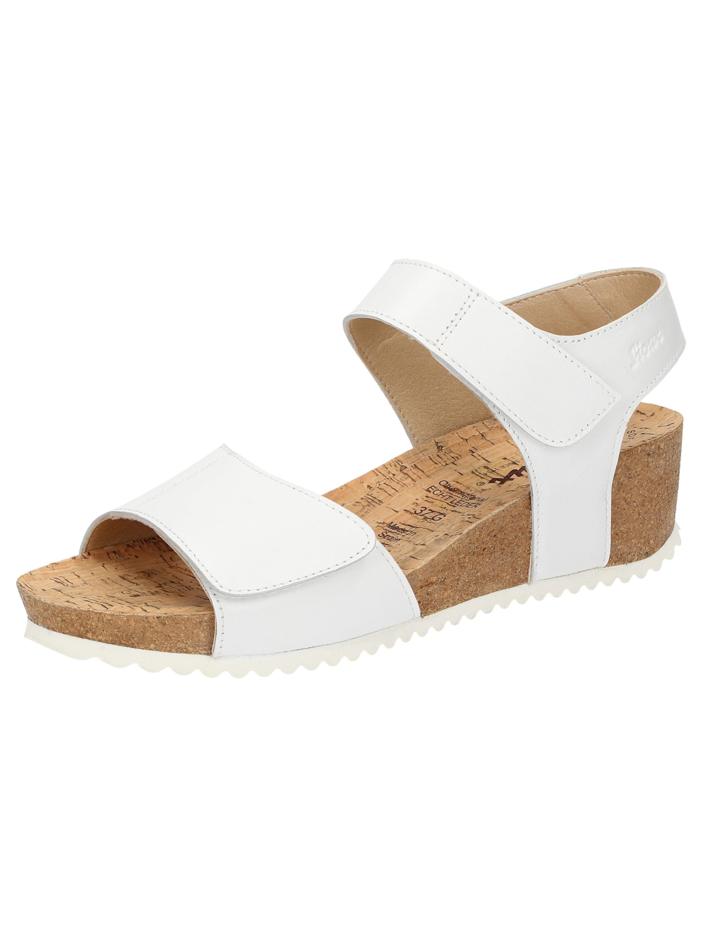 SIOUX Sandale in Weiß: Vorderseite