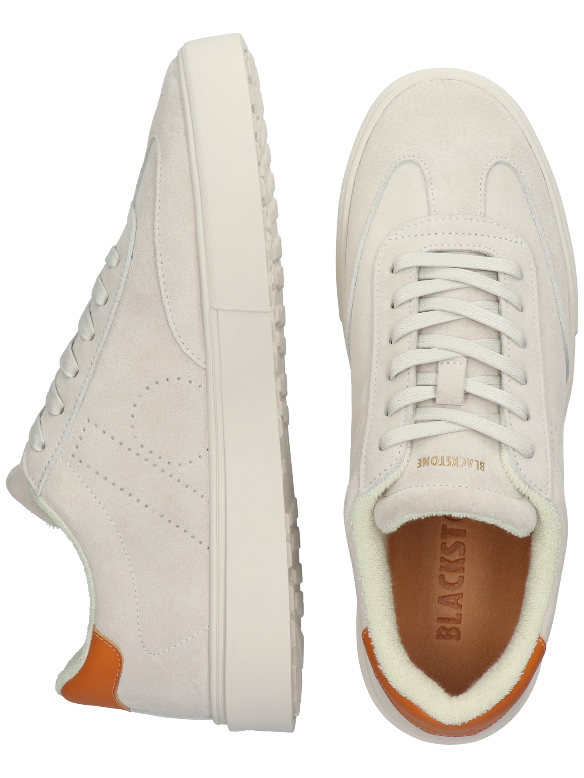 BLACKSTONE Låg sneaker 'Quartz Auden Perf' i grå