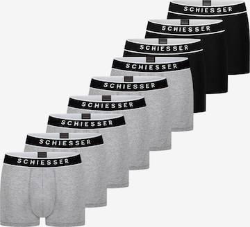 SCHIESSER Boxershorts '95/5 Organic Cotton' in Zilver: voorkant