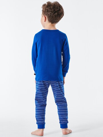 SCHIESSER Pajamas 'Capt'n Sharky' in Blue