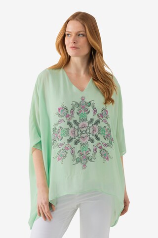 Ulla Popken Blouse in Groen: voorkant