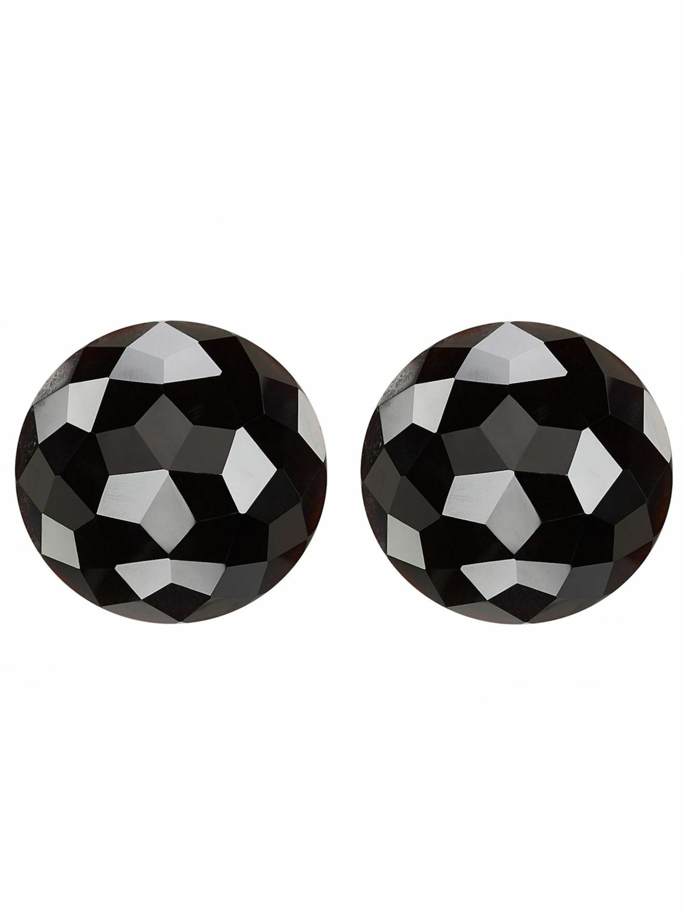 Gemshine Ohrringe in Schwarz: Vorderseite